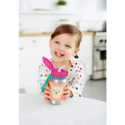 Skip Hop Water Bottle|Dishes, Utensils & Food Containers*- Zoo Stainless Steel Straw Bottle, Llama