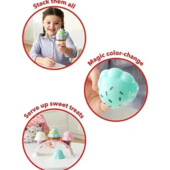 Kids Skip Hop Pretend Play|Toys For 3 Year Old*- Zoo Sweet Scoops Ice Cream Set