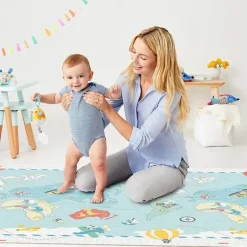 Skip Hop Playmats & Gyms|Toys For 0-12 Months*Doubleplay Reversible Playmat Little Travelers, Multicolor