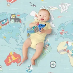 Skip Hop Playmats & Gyms|Toys For 0-12 Months*Doubleplay Reversible Playmat Little Travelers, Multicolor