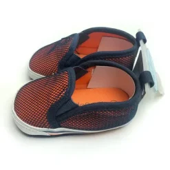 Rising Star Baby Shoes*Sneakers Orange/Navy Mesh. - Sizes 1, 2 and 3