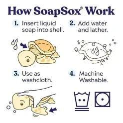 Soapsox Bath Toys*, Toy Sponge Taylor The Turtle