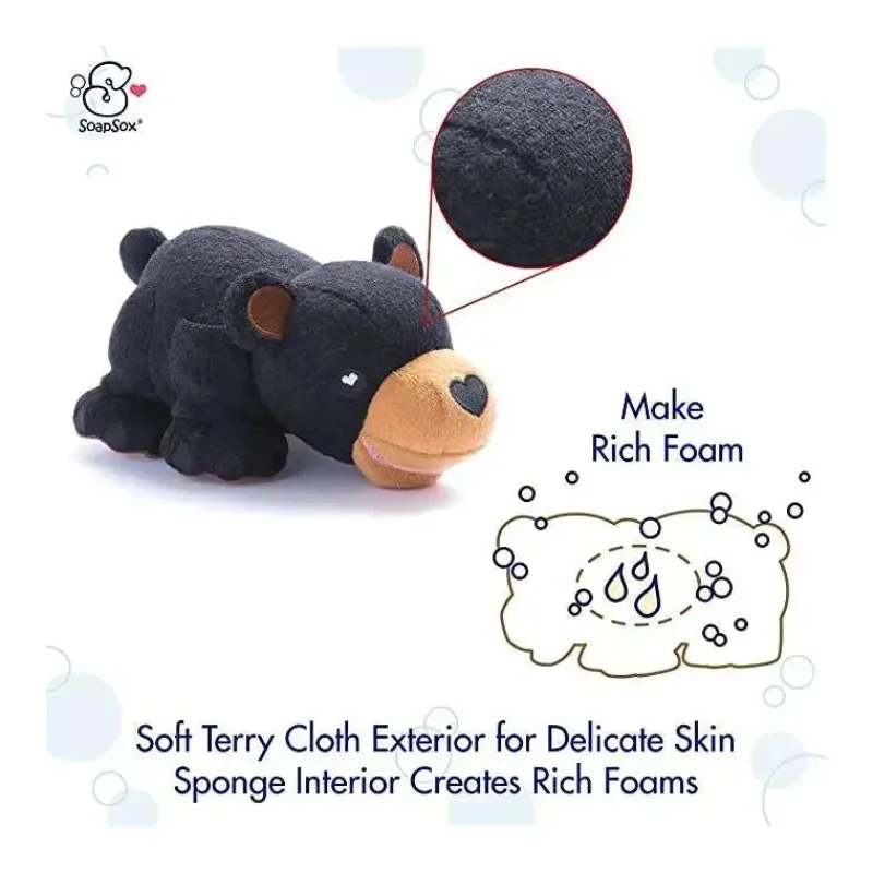 Soapsox Cool Baby Products|Bath Toys*Bath Toy Sponge, Bailey The bear
