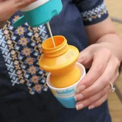 Solar Buddies Sun Care*- Refillable Roll On Sponge Applicator For Kids, Adults, Families, Purple