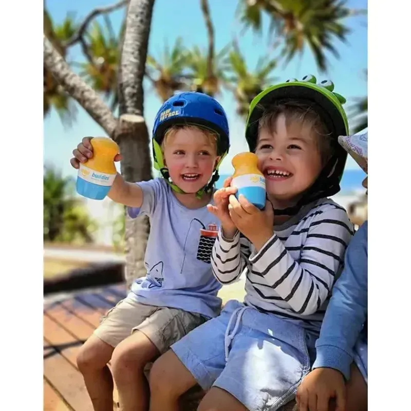 Solar Buddies Sun Care*- Refillable Roll On Sponge Applicator For Kids, Adults, Families, Nude