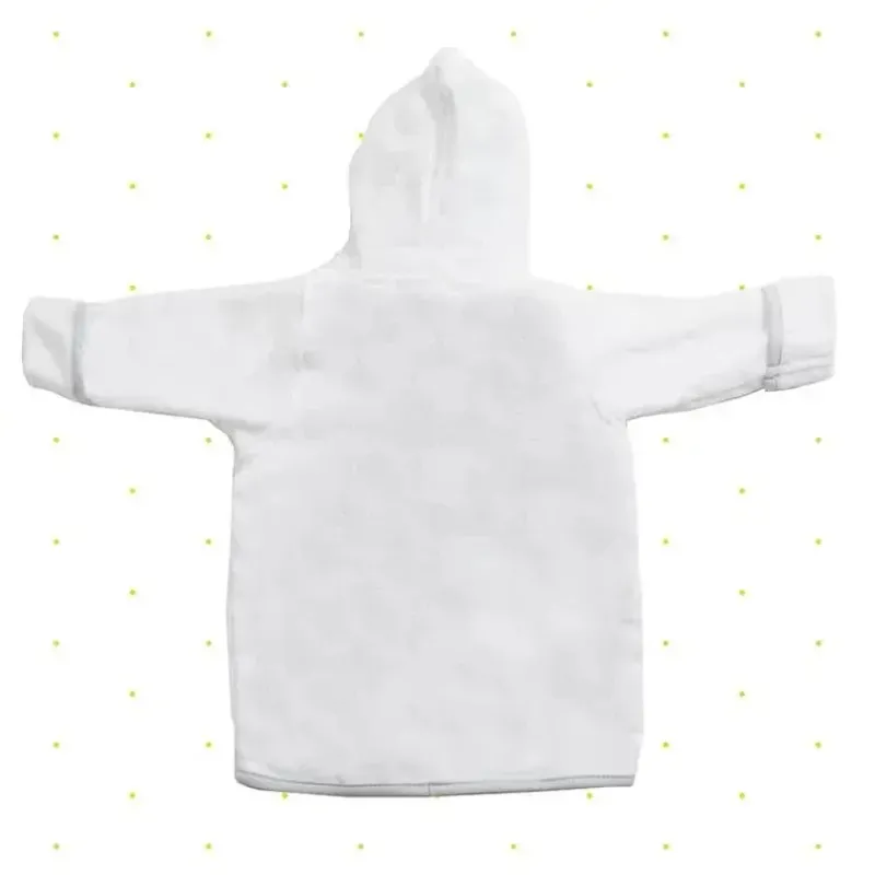 SpaSilk Bath Gift Set|Baby Robes*- 100% Cotton Hooded Terry Bathrobe with Booties Baby One Size Gifts, White Lion