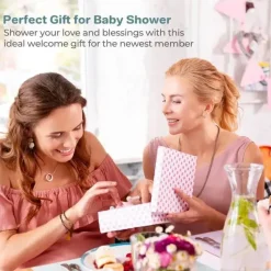 SpaSilk Bath Gift Set|Baby Robes*- 100% Cotton Hooded Terry Bathrobe with Booties Baby One Size Gifts, Pink Fish