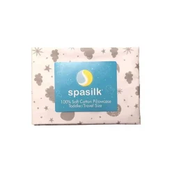 SpaSilk Pillows & Head Support*- 100% Cotton Pillowcase Toddler Size Grey Celestial