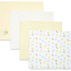 SpaSilk Blankets & Quilts*- 4 Pack Receiving Blanket Hanger Yellow Ark