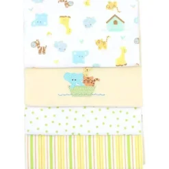 SpaSilk Blankets & Quilts*- 4 Pack Receiving Blanket Hanger Yellow Ark