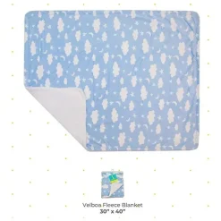 SpaSilk Blankets & Quilts*- Baby Boys Velboa Fleece Blanket, Blue Celestial