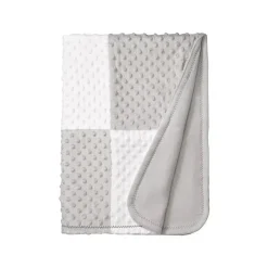 SpaSilk Blankets & Quilts*- Swiss Dot Blanket Grey
