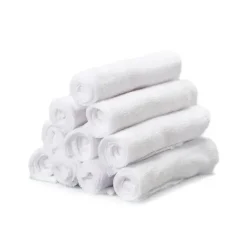SpaSilk Baby Washcloths*10-Pack Washcloth Set, White