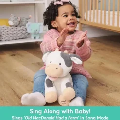 Spin Master Plush & Stuffed Animals*- Baby GUND Buttermilk the Cow Animated Plush, Singing Animal, 12”