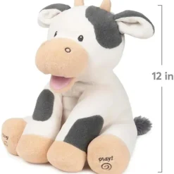Spin Master Plush & Stuffed Animals*- Baby GUND Buttermilk the Cow Animated Plush, Singing Animal, 12”