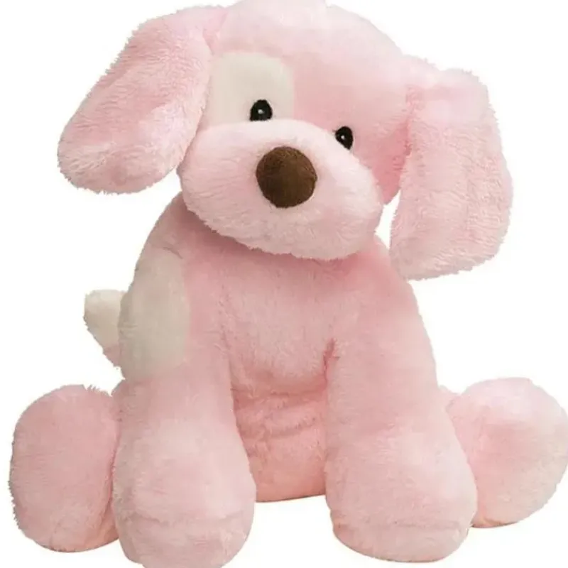 Spin Master Plush & Stuffed Animals*- Baby GUND Spunky Barking Puppy Stuffed Animal Sound Toy with Sounds, Pink, 8”