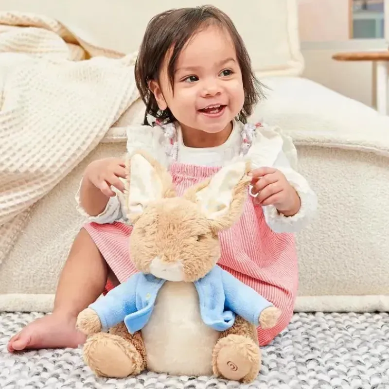 Spin Master Plush & Stuffed Animals|Easter*- GUND Beatrix Potter Peter Rabbit Peek-a-Ears Animated Plush, Interactive Bunny, 11”