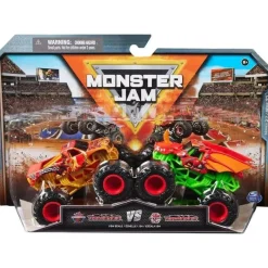Spin Master Cars|Cars, Trucks & Trains*- Monster Jam, Official Bakugan Dragonoid Vs. Bakugan Dragonoid Die-Cast Monster Trucks, Ages 3+