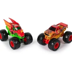 Spin Master Cars|Cars, Trucks & Trains*- Monster Jam, Official Bakugan Dragonoid Vs. Bakugan Dragonoid Die-Cast Monster Trucks, Ages 3+