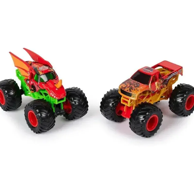 Spin Master Cars|Cars, Trucks & Trains*- Monster Jam, Official Bakugan Dragonoid Vs. Bakugan Dragonoid Die-Cast Monster Trucks, Ages 3+