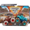 Spin Master Cars|Cars, Trucks & Trains*- Monster Jam Official, Diecast Truck 2-Pack Series 26 'W' Whiplash vs Zombie