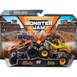 Spin Master Cars|Cars, Trucks & Trains*- Monster Jam, Official Earth Shaker Vs. Bad Company Die-Cast Monster Trucks, Ages 3+
