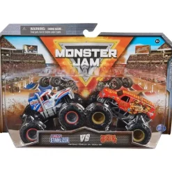 Spin Master Cars|Cars, Trucks & Trains*- Monster Jam, Official Lucas Stabilizer Vs. Jester Die-Cast Monster Trucks, Ages 3+