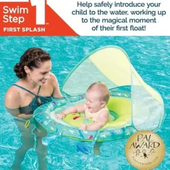 Spin Master Water Toys*- SwimWays Baby Spring Float Splash N Play, UPF Protection, Kids 9-24 Months
