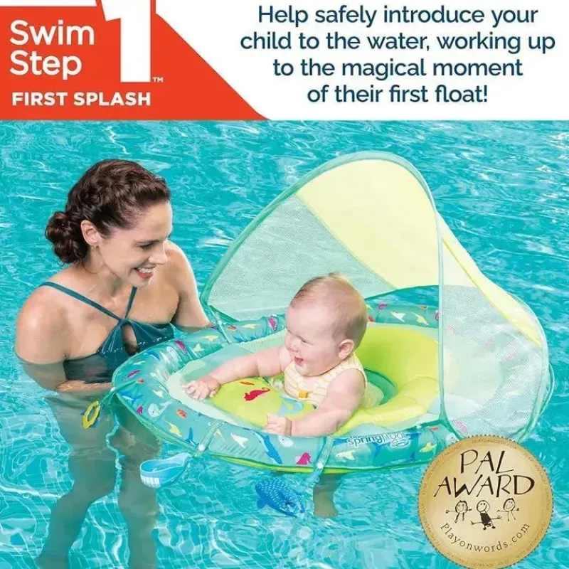 Spin Master Water Toys*- SwimWays Baby Spring Float Splash N Play, UPF Protection, Kids 9-24 Months