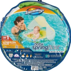 Spin Master Water Toys*- SwimWays Baby Spring Float Splash N Play, UPF Protection, Kids 9-24 Months