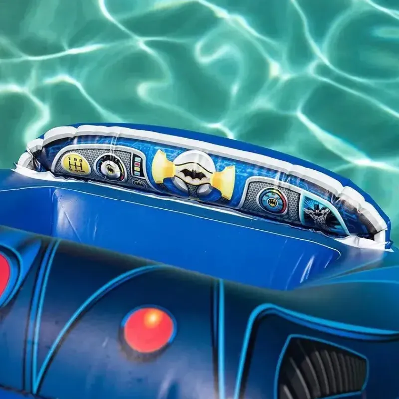 Spin Master Super Heroes|Water Toys*- Swimways DC Batman Batmobile Inflatable Water Boat Vehicle, for Kids Aged 3 & Up