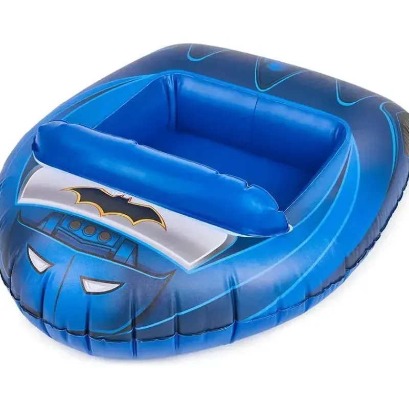 Spin Master Super Heroes|Water Toys*- Swimways DC Batman Batmobile Inflatable Water Boat Vehicle, for Kids Aged 3 & Up
