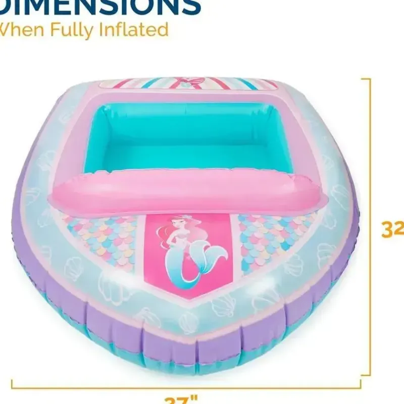 Spin Master Life Vests & Floats*- Swimways Disney Princess Ariel Inflatable Water Boat Vehicle for Kids Ages 3+