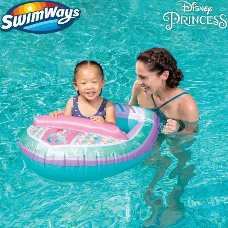 Spin Master Life Vests & Floats*- Swimways Disney Princess Ariel Inflatable Water Boat Vehicle for Kids Ages 3+