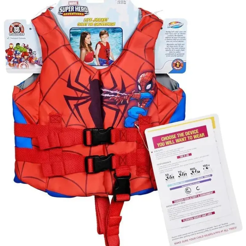 Spin Master Life Vests & Floats*- SwimWays Marvel Swim Trainer Life Jacket, for Kids 33-55 lbs, Spidey