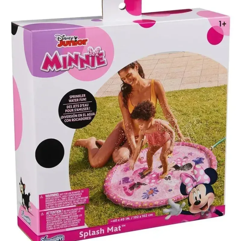 Spin Master Mickey & Minnie|Water Toys*- SwimWays Minnie Mouse Splash Mat, for Kids Aged 1 & Up