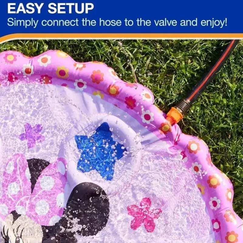 Spin Master Mickey & Minnie|Water Toys*- SwimWays Minnie Mouse Splash Mat, for Kids Aged 1 & Up
