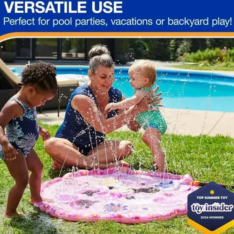Spin Master Mickey & Minnie|Water Toys*- SwimWays Minnie Mouse Splash Mat, for Kids Aged 1 & Up