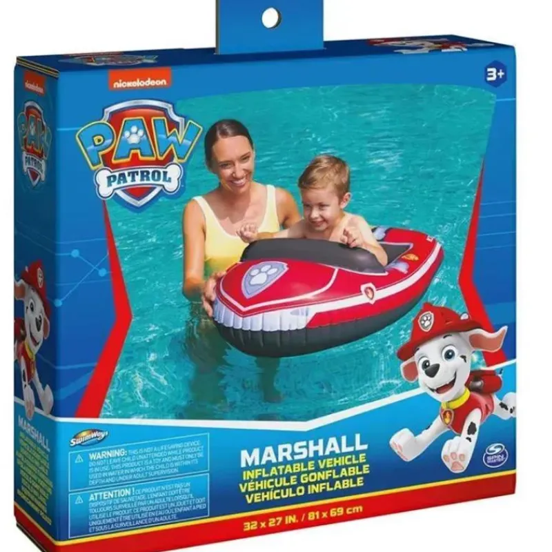 Spin Master Paw Patrol|Water Toys*- Swimways Paw Patrol Boat, for Kids Aged 3 & Up, Marshall