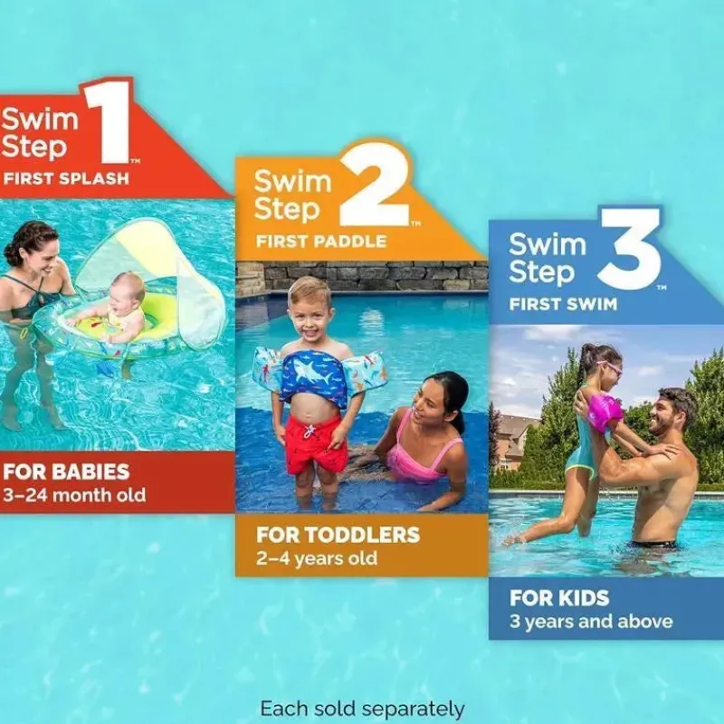 Spin Master Life Vests & Floats*- Swimways Sun Canopy Baby Boat, Toys for Kids Aged 9-24 Months, Whale