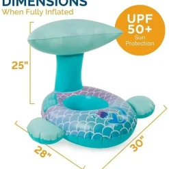 Spin Master Life Vests & Floats*- Swimways Sun Canopy Baby Boat, Toys for Kids Aged 9-24 Months, Mermaid