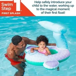 Spin Master Life Vests & Floats*- Swimways Sun Canopy Baby Boat, Toys for Kids Aged 9-24 Months, Mermaid