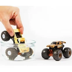 Spin Master Cars|Cars, Trucks & Trains*Monster Jam, Color-Changing Die-Cast Monster Trucks 2-Pack, 1:64 Scale Bulldozer vs. Team Meents (Styles May Vary)
