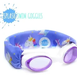 Splash Place Goggles & Swimming Masks*Swim Goggles - Fun, Fashionable, Comfortable, Adult & Kids, Rainbow Unicorn