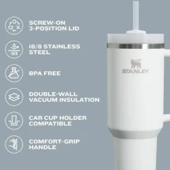 Stanley Water Bottle|Dishes, Utensils & Food Containers*- Dried Pine Quencher H2.0 Tumbler with Handle and Straw 30 Oz