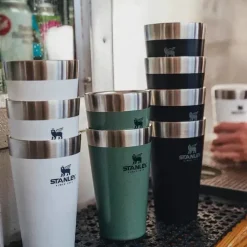 Stanley Water Bottle|Dishes, Utensils & Food Containers*- 16Oz Adventure Inulsated Stacking Beer Pint Glass, Matte Black