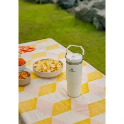 Stanley Water Bottle|Dishes, Utensils & Food Containers*- 30Oz IceFlow Stainless Steel Tumbler with Straw, Cream