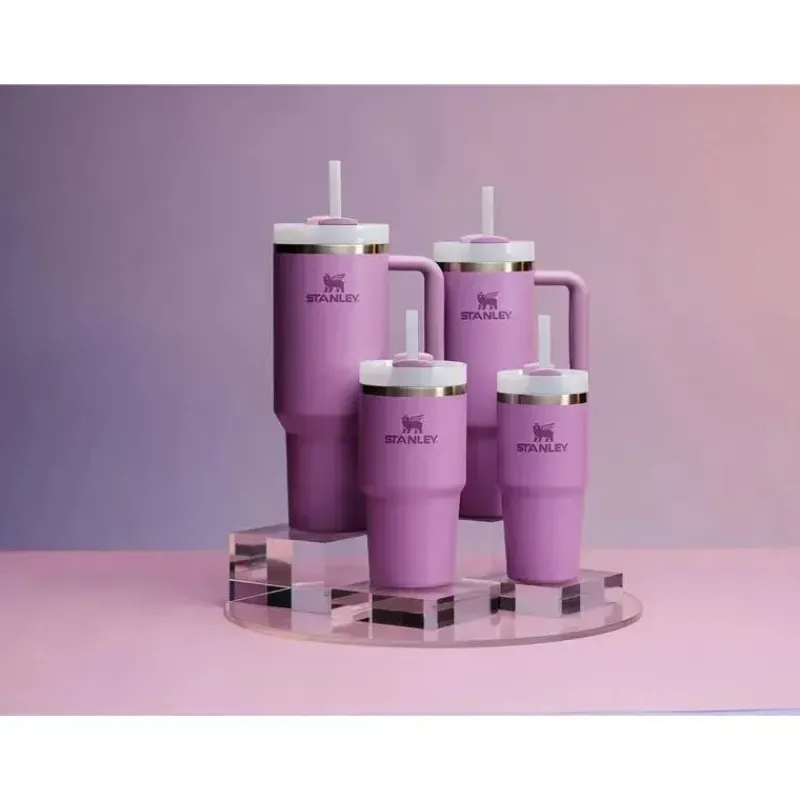 Stanley Gift For Mom|Water Bottle*- 20Oz Quencher H2.0 FlowState Stainless Steel Vacuum Insulated Tumbler, Lilac