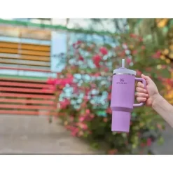 Stanley Gift For Mom|Water Bottle*- 40Oz Quencher H2.0 FlowState Stainless Steel Vacuum Insulated Tumbler, Lilac