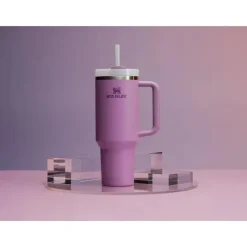 Stanley Gift For Mom|Water Bottle*- 40Oz Quencher H2.0 FlowState Stainless Steel Vacuum Insulated Tumbler, Lilac